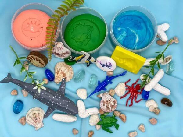 Ocean Life Playdough Activity Kit Box by Malaysia Toys