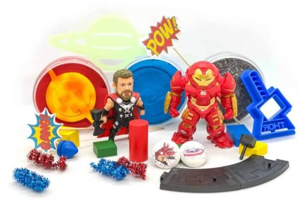 Superhero Playdough Activity Box Kit by Malaysia Toys
