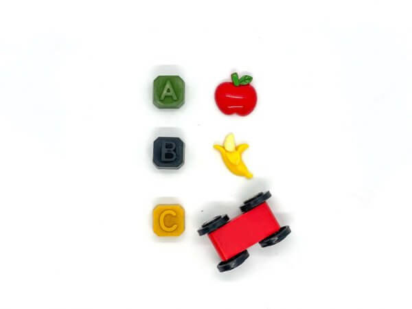Mini Beeswax Personalized Alphabet Name Crayons by Malaysia Toys - Example