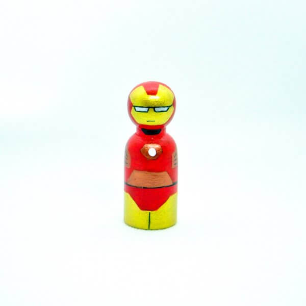 Superheroes Peg Dolls by Malaysia Toys - Ironman