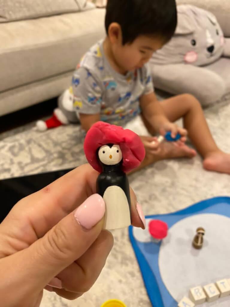 Child Playing with Arctic Set and Playdough by Malaysia Toys