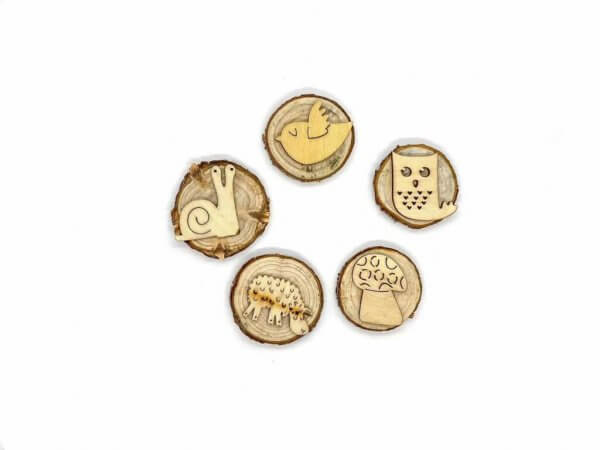 Wooden Playdough Stamps by Malaysia Toys - Into the Woods B