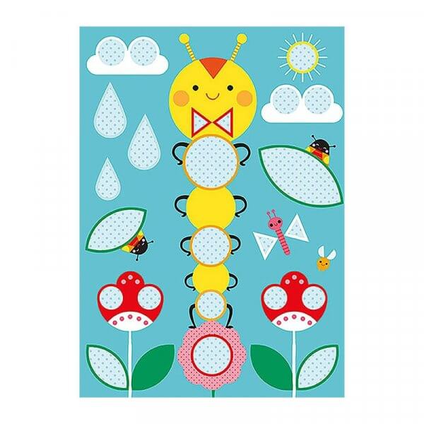 Avenue Mandarine Creative Box Sticker Boards Caterpillars by Malaysia Toys