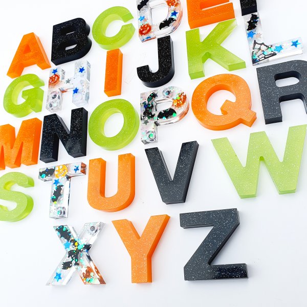 Halloween Resin Alphabets and Numbers by Malaysia Toys