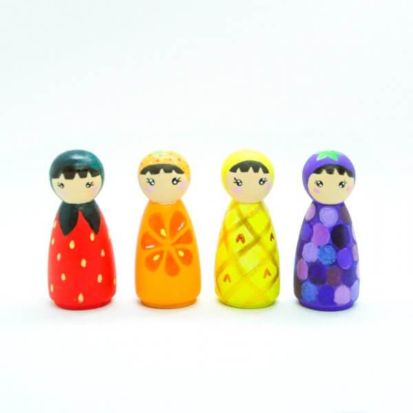 Fruit Peg Dolls by Malaysia Toys