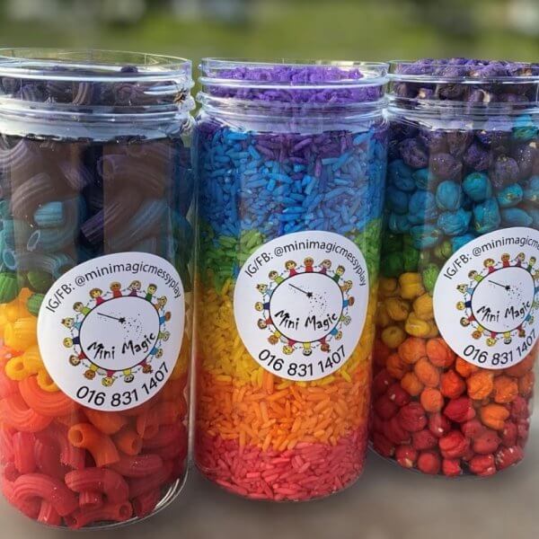 Rainbow Sensory Jars by Malaysia Toys