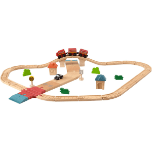 Plan Toys Road and Rail Set by Malaysia Toys