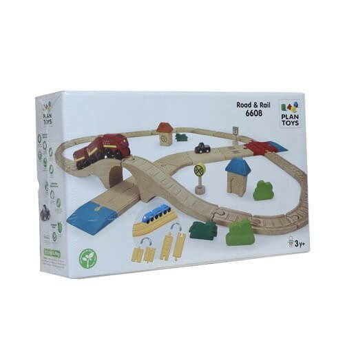 Plan Toys Road and Rail Set by Malaysia Toys