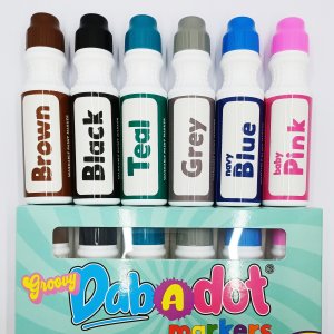 Dab-A-Dot Groovy 6 pieces Marker by Malaysia Toys
