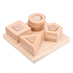 Wooden Shapes Pegging Puzzle by Malaysia Toys