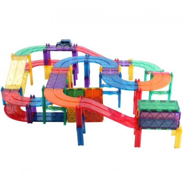 MNTL Magnetic Tiles Car Track by Malaysia Toys