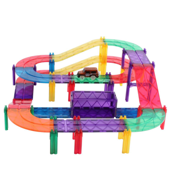 MNTL Magnetic Tiles Car Track by Malaysia Toys