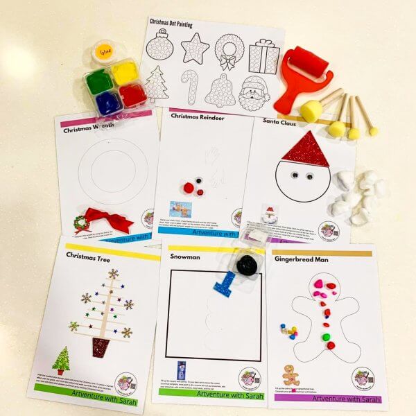 Christmas Finger Painting Kit by Malaysia Toys