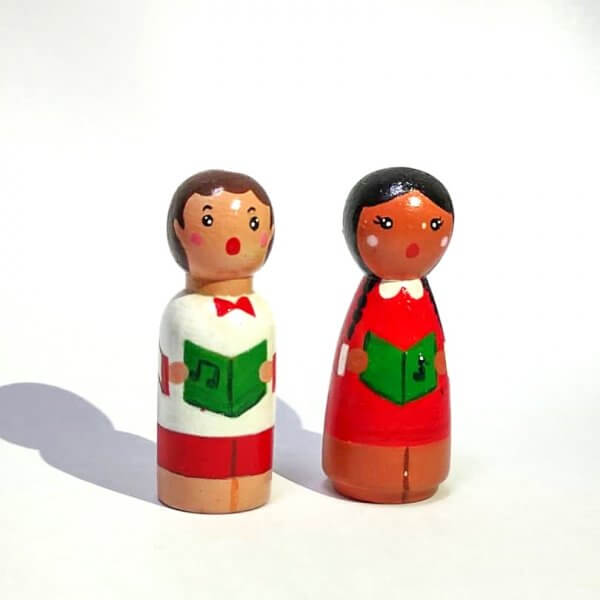 Christmas Peg Dolls by Malaysia Toys